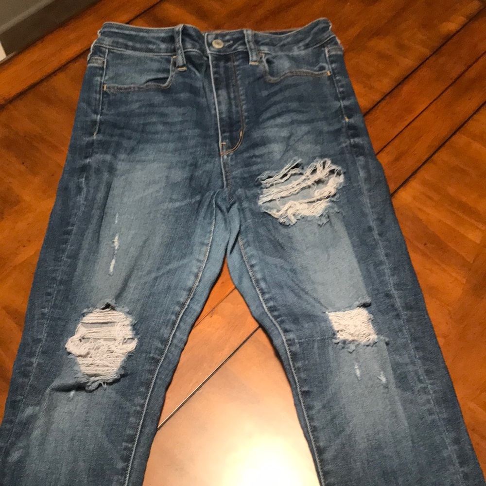 American Eagle size 6 super high-rise jegging